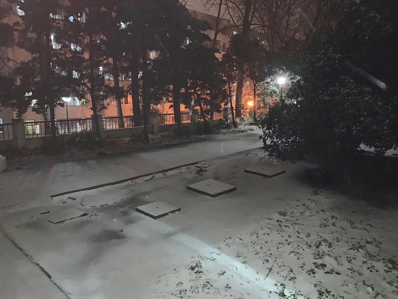 下雪啦 2020雪景 扬子江空调